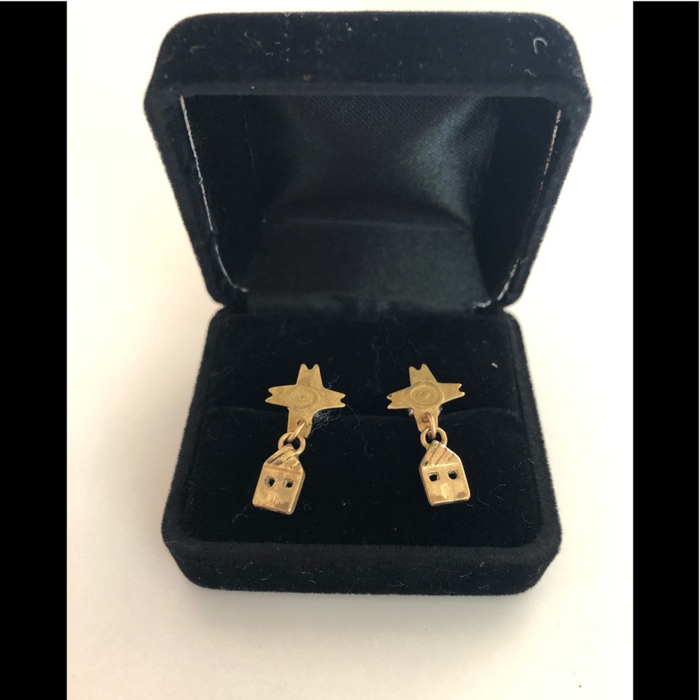 Fun dangling house earrings